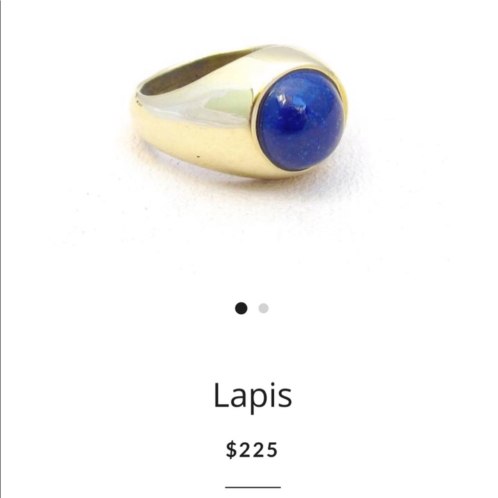 Jacqueline Rose Lapis Lazuli Signet Ring Size 7